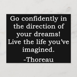 Go Confidently and Live Postcard