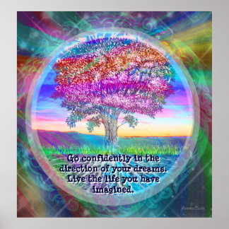 Go confidently in the direction of your dreams. Li Poster