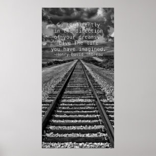 Go confidently in the direction of your dreams - poster