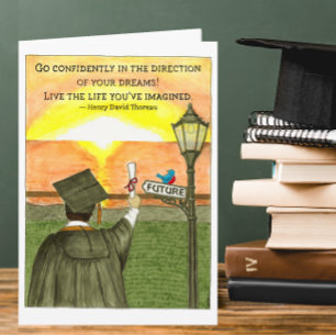 Go Confidently Sunrise Graduation Card
