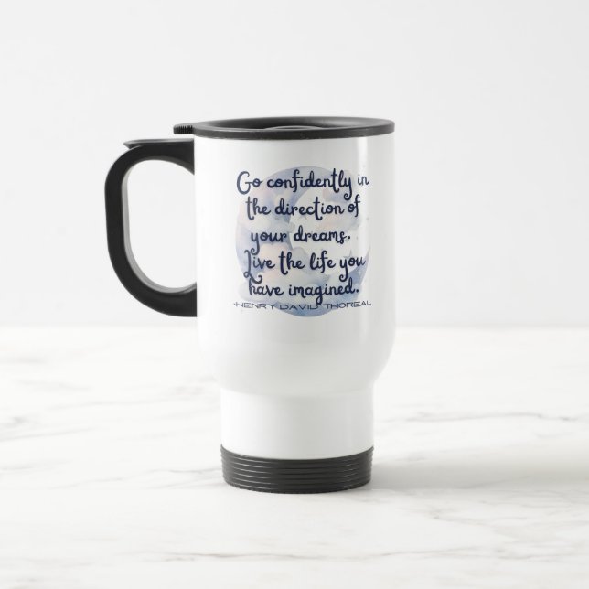 Go confidently travel mug (Left)