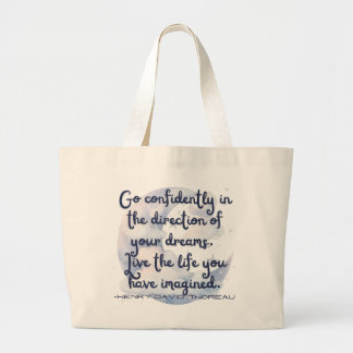 Go Confidently Water Tumbler Large Tote Bag