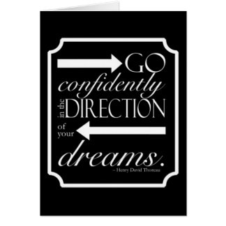 Go Confidently -- White on Black