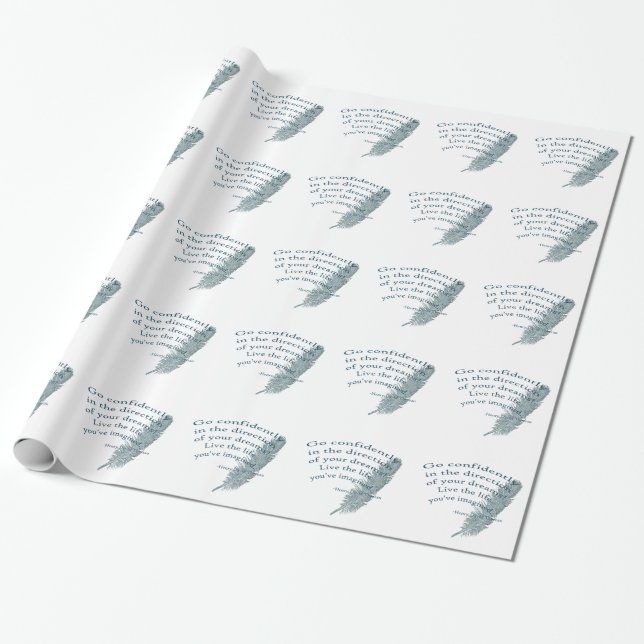 Go Confidently Wrapping Paper (Unrolled)