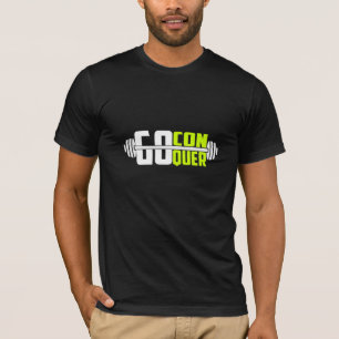 Go Conquer - Motivational Gym T-Shirt
