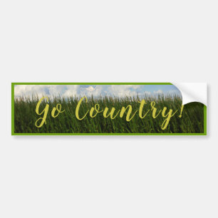 Go Country - Country Corn Field Bumper Sticker