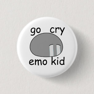 Go Cry Emo Kid Dango Button