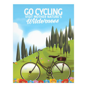 Go Cycling "Visit Mother Nature's Wilderness" Photo Print