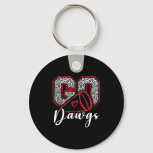 Go Dawgs Funny Bulldog For Men Women Kids Boys Gir Key Ring