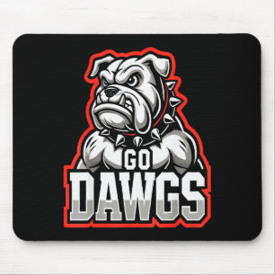 Go Dawgs Funny Bulldogs Mouse Pad