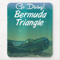 Go Diving! Bermuda triangle travel poster