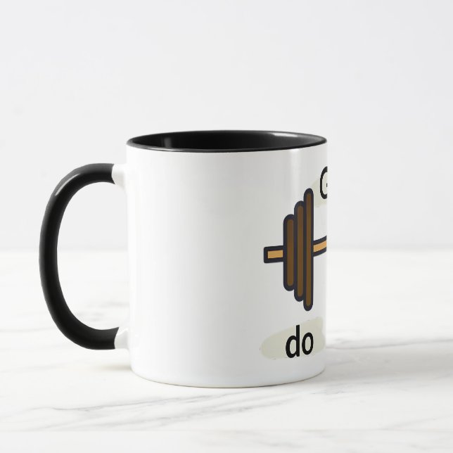 Go Do It Motivational Typography  Mug (Left)