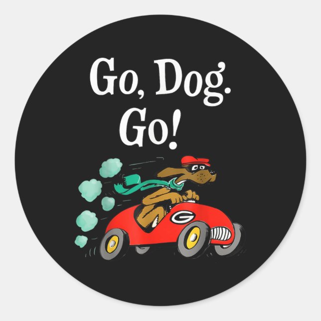 Go Dog Go Costume  Classic Round Sticker (Front)