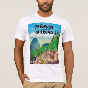 Go Explore take the Railroad T-Shirt