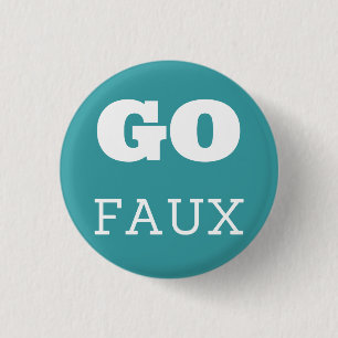 GO FAUX 3 CM ROUND BADGE