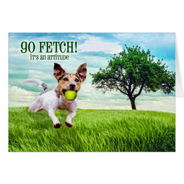 Go Fetch Jack Russel Terrier Blank All Occasion (Front Horizontal)