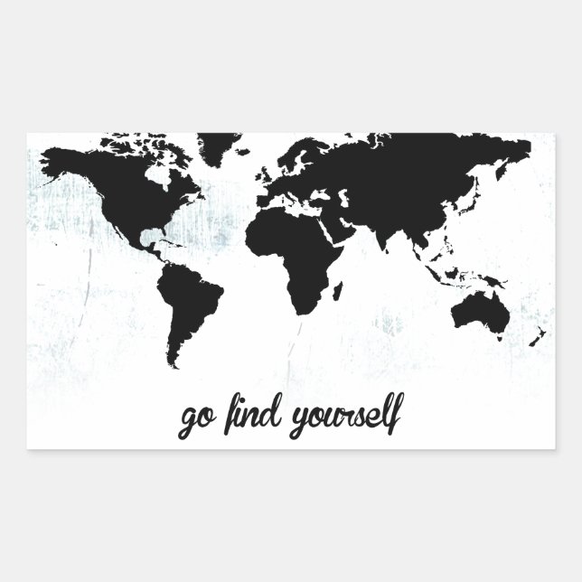 Go find yourself rectangular sticker (Front)