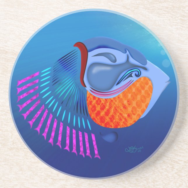 Go Fish Coaster (Front)