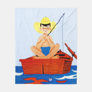 Go Fish Fleece Blanket