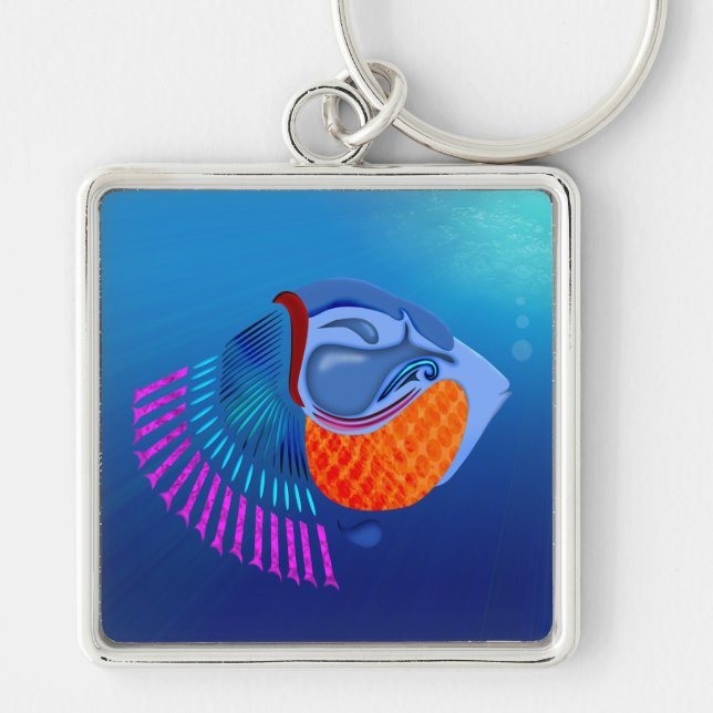 Go Fish Key Ring (Front)
