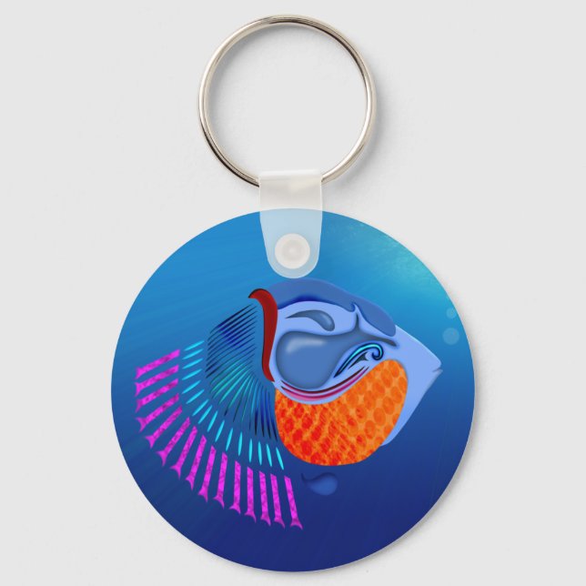 Go Fish Key Ring (Front)