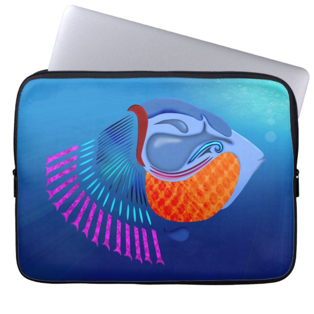 Go Fish Laptop Sleeve (Front)