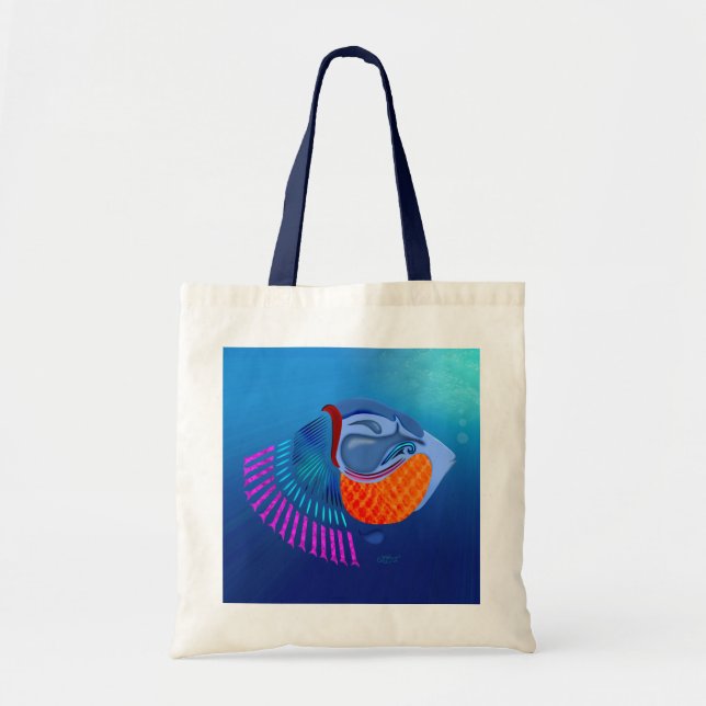 Go Fish Tote Bag (Front)