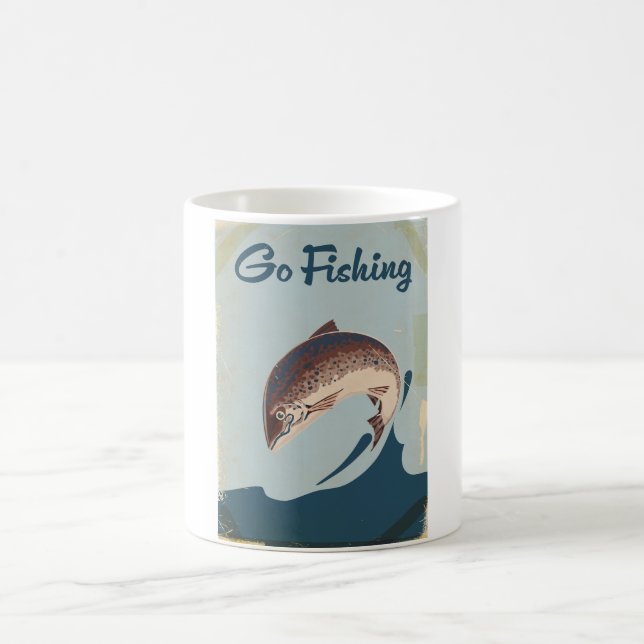 Go Fishing Coffee Mug (Center)