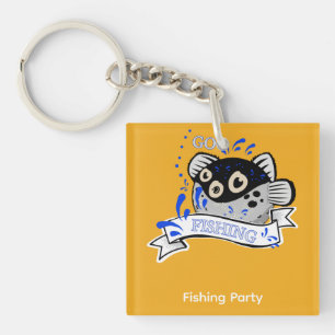 Go fishing day key ring
