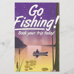 Go Fishing! Stationery
