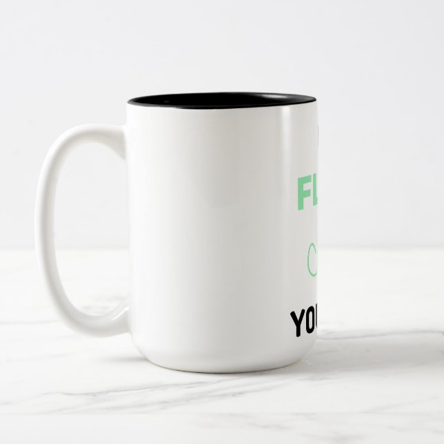 Go Floss Yourself 2 Two-Tone Coffee Mug (Left)