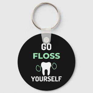 Go Floss Yourself Key Ring