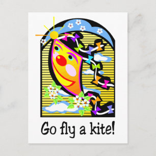 Go Fly a Kite 3 Postcard