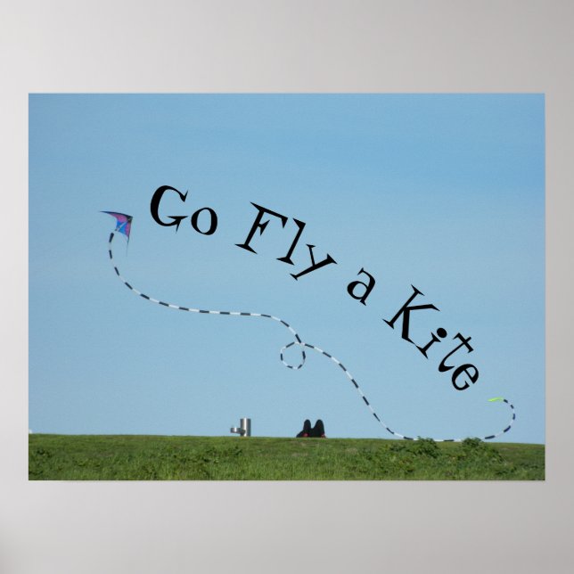 Go Fly a Kite = Idiom meaning Go away -early 1900s Poster (Front)
