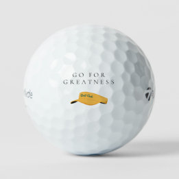 'Go For Greatness' Confidence Ambition Motivation  Golf Balls