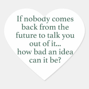 Go For It! Heart Sticker