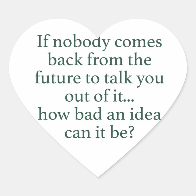 Go For It! Heart Sticker (Front)