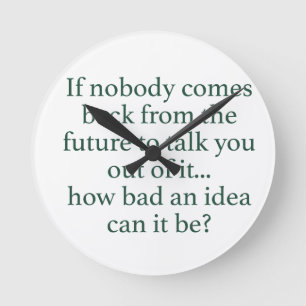 Go For It! Round Clock