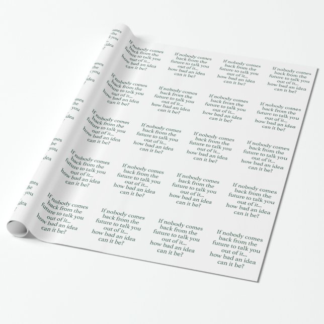 Go For It! Wrapping Paper (Unrolled)