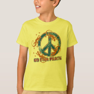 GO FOR PEACE geckos grunge + your backgr. T-Shirt