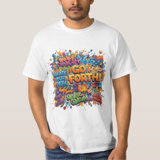 "Go Forth" Graffiti Pop Art Tee
