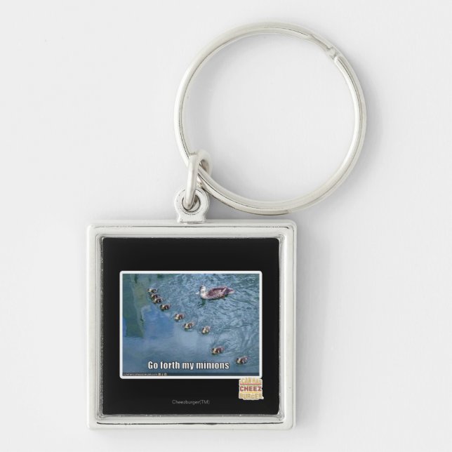 Go forth my minions key ring (Front)