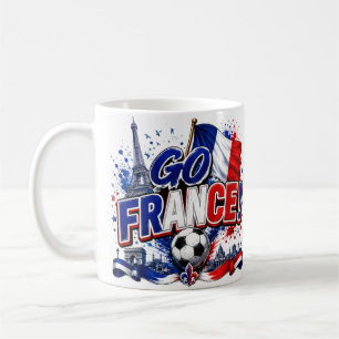 Go FRANCE Team France 2026 Rooster Soccer  Coffee Mug