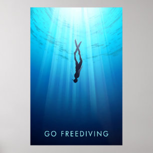 Go Freediving Travel Poster