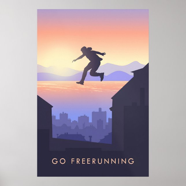 Go Freerunning Travel Poster (Front)