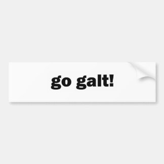 go galt! bumper sticker