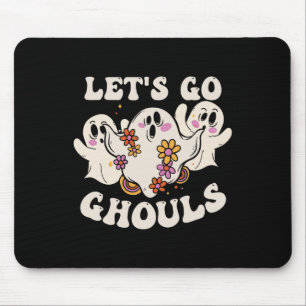 Go Ghouls Costume Halloween Pumpkin Ghost Mouse Pad