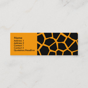Go Giraffe - Orange Mini Business Card