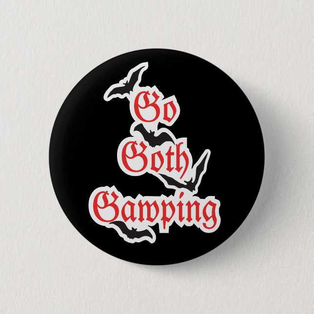 GO GOTH GAWPING Whitby Gothic Weekend Badge (Front)