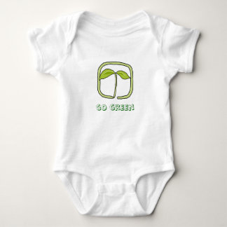 go green - baby baby bodysuit